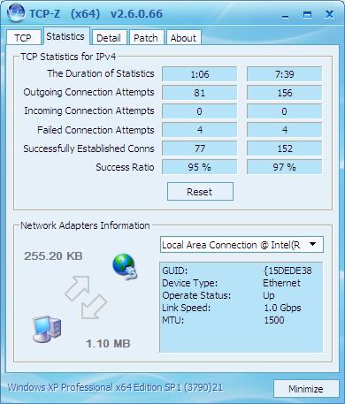 TCP-Z,TCP-Z下载,TCP半开连接数破解