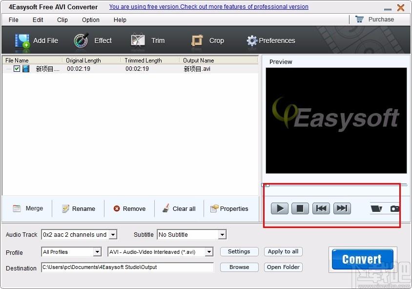 4Easysoft Free AVI Converter下载,AVI视频格式转换器