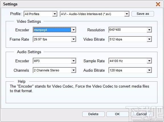 4Easysoft Free AVI Converter下载,AVI视频格式转换器