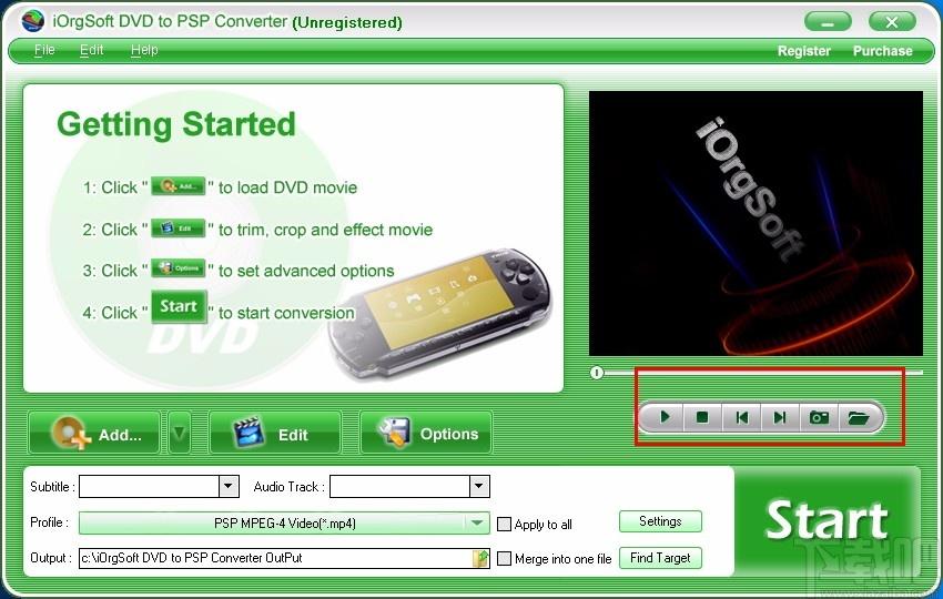 iOrgSoft DVD to PSP Converter下载,DVD转PSP转换器