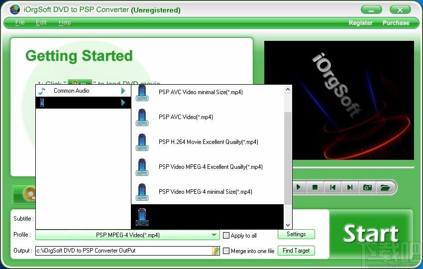 iOrgSoft DVD to PSP Converter下载,DVD转PSP转换器