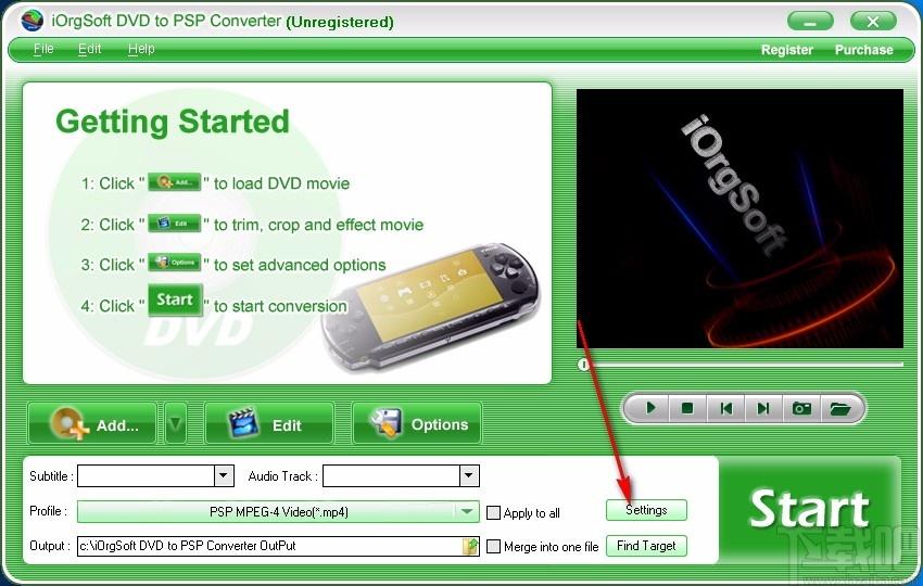 iOrgSoft DVD to PSP Converter下载,DVD转PSP转换器